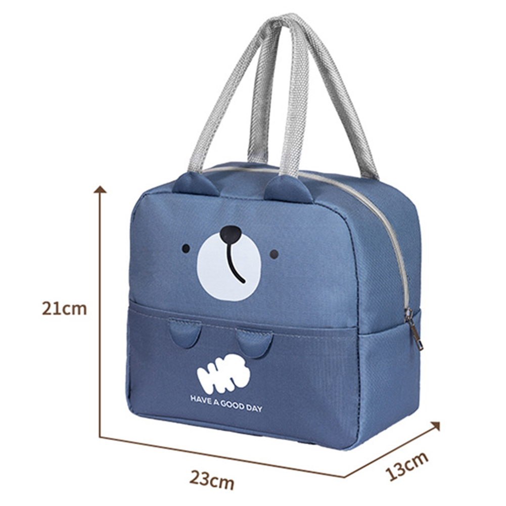 Niedliche Cartoon-tragbare Lunchtasche, verdickte Aluminiumfolie, Lunchtasche für Schule, Büro, Arbeiten – Detail 4