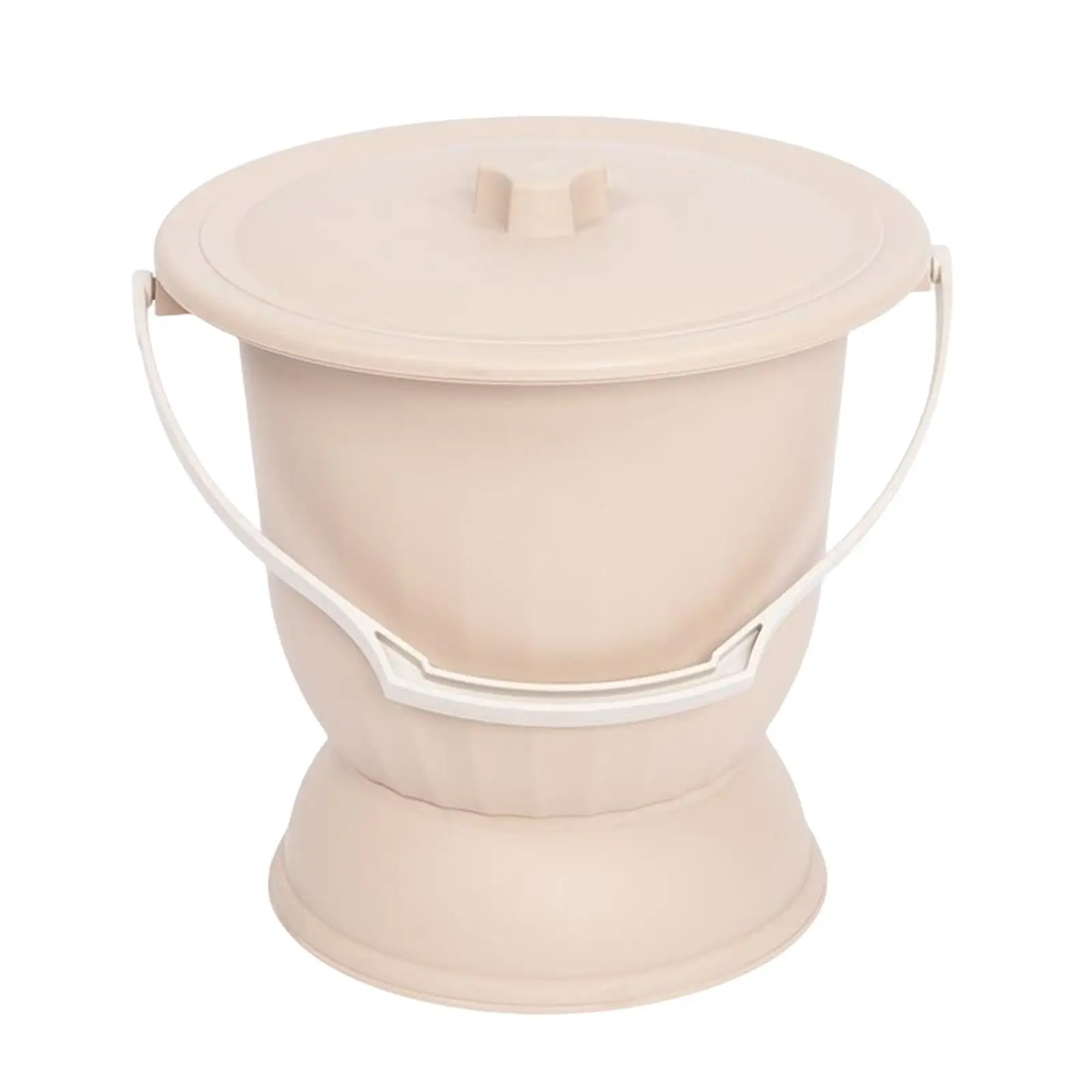 Chamber Pot with Lid Bedside Commode Bucket SplashPee Potty for Indoor