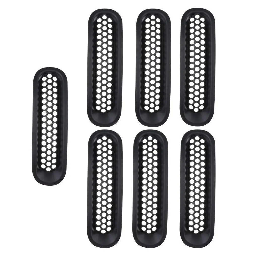 Front grill  Black  Grille Insert Cover  for  JK & 2007,2008,2009,2010,2011,2012,2013,2014,2015