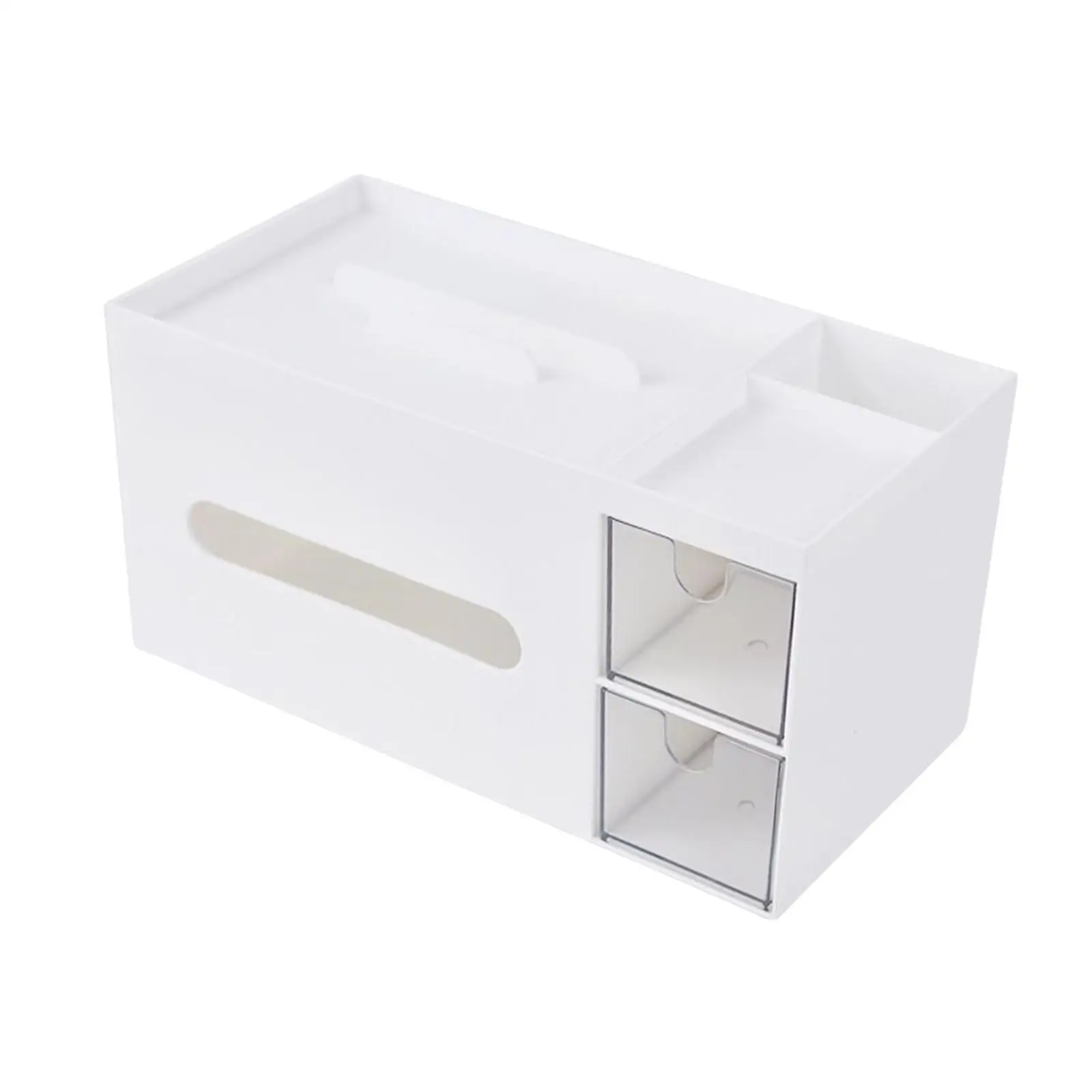 Tissue Box with Storage Compartment for Restaurant Dining Room Kitchen