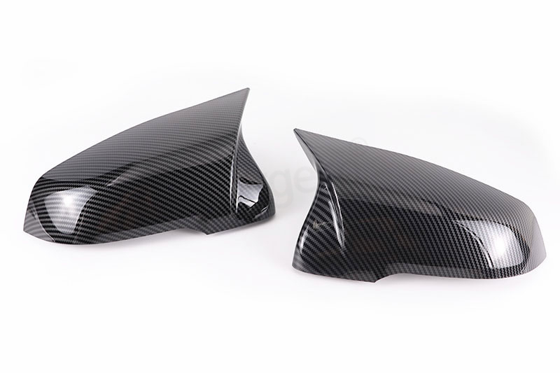 Carbon Fiber Style Black Rearview Side Mirror cover Caps for BMW X1 F48 X2 F39 F40 F53 F44 Z4 G39 Toyota Supra Side Mirror shell