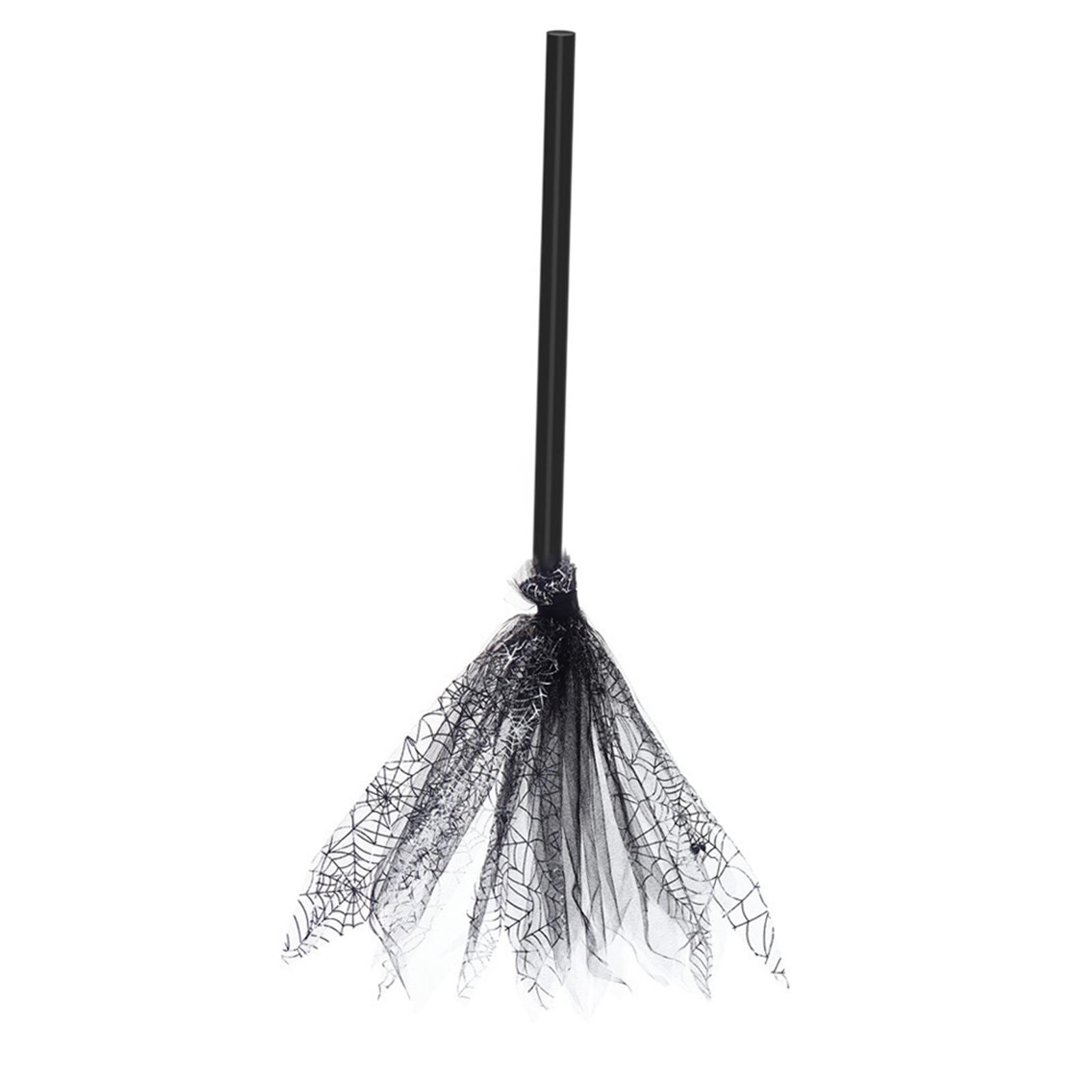 Large Halloween Broom, Accessories, Flying Broom web prop Accessory for Adults Fancy Dress Costume Gift Party Door