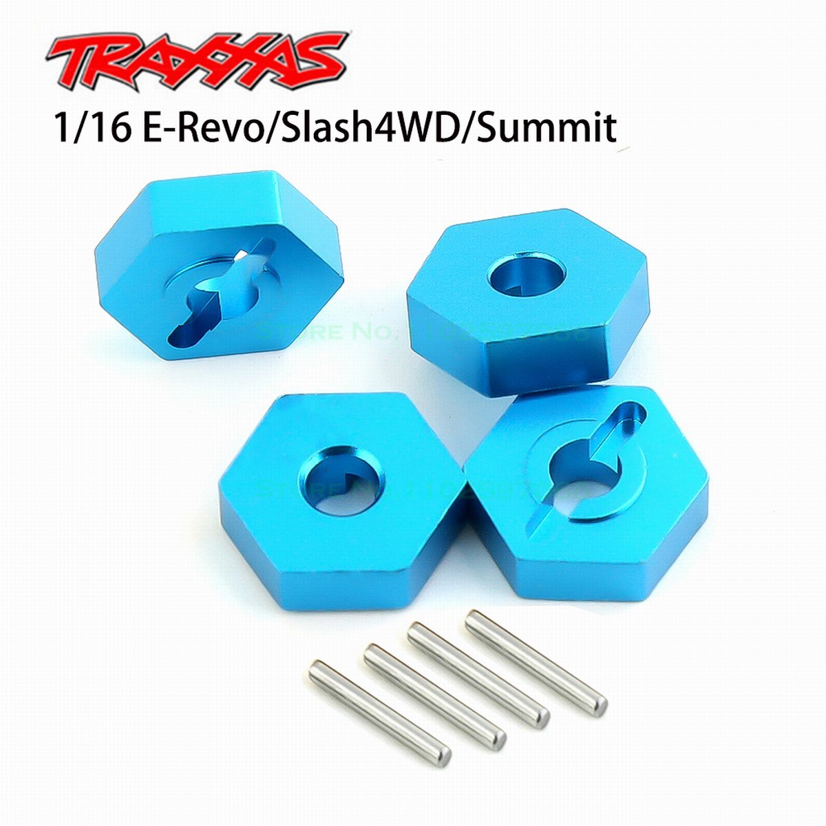 Metall 4mm Felge Sechskantantantrieb Sechskant 12mm Adapter für Traxxas 1/16 E-Revo Slash 4WD – Detail 1