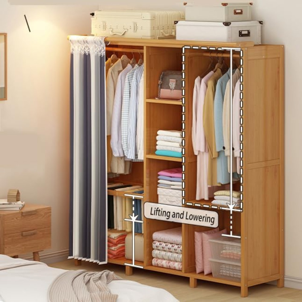 Title 2, Adjustable Height Storage of Wardrobe Partition...