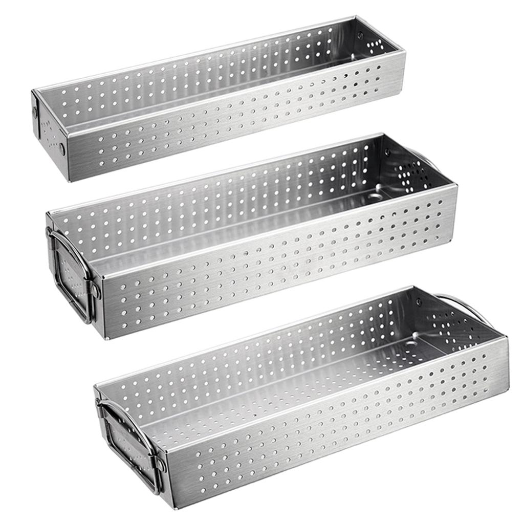 Stainless Steel Silverware Drawer Storage Box Household Tableware and Drainer Kitchen Cutlery Drain Organizer Flatware Tray