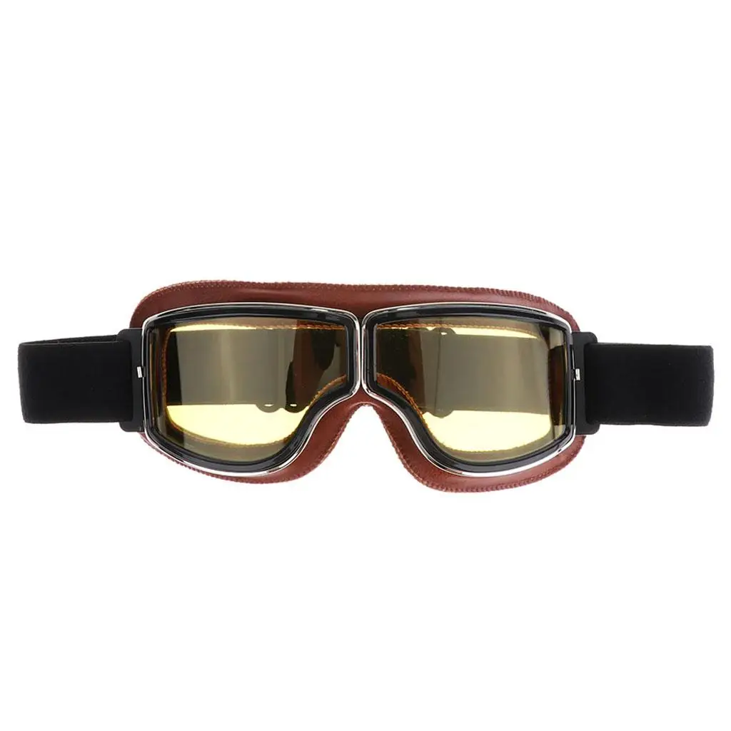 Retro Goggles Motorcycle Cruiser Vintage Glasses for   #2