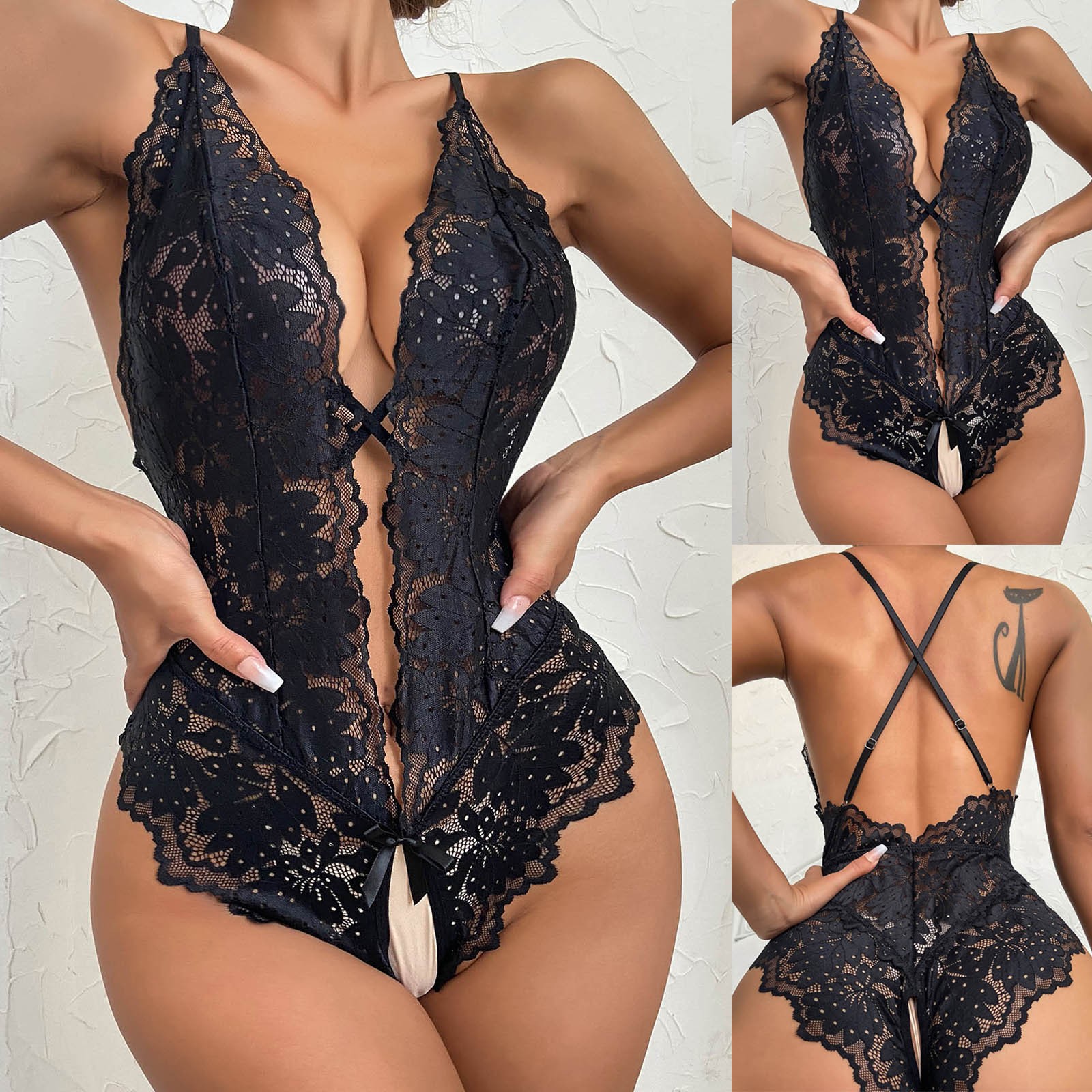 lace lingerie body suit