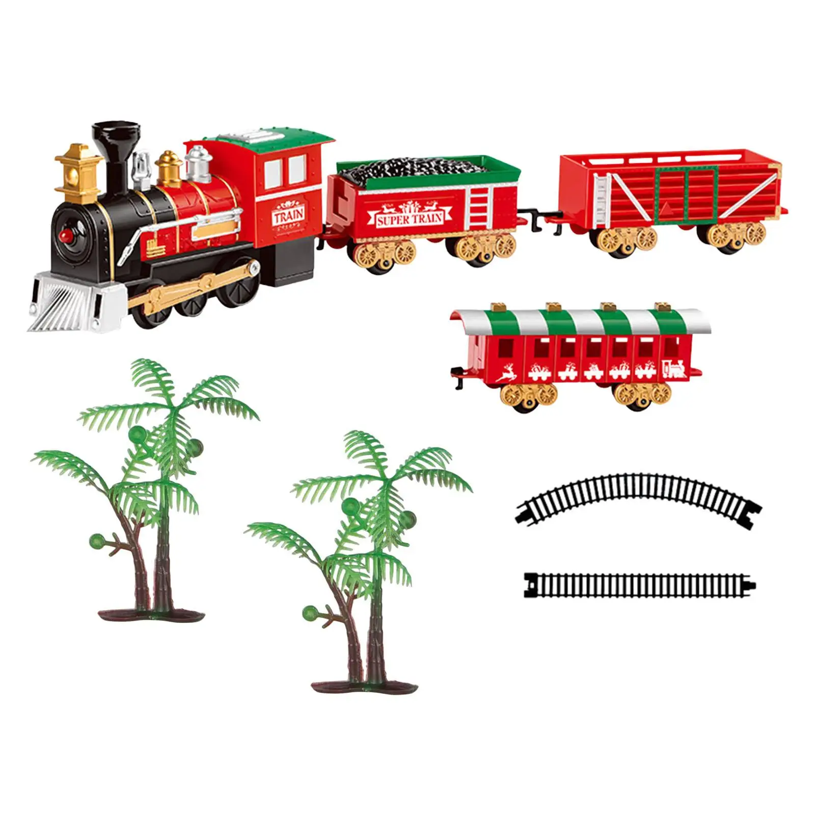 Electric Train Set Puzzle Toys Early Educational Toys Railway Tracks Toys for Gifts