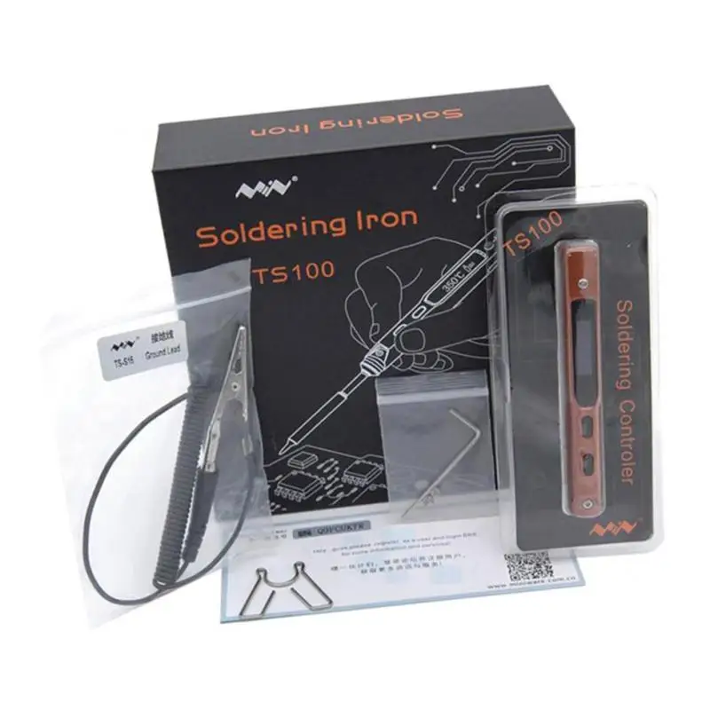 TS100 Mini Intelligent Soldering Iron Digital OLED Portable Soldering