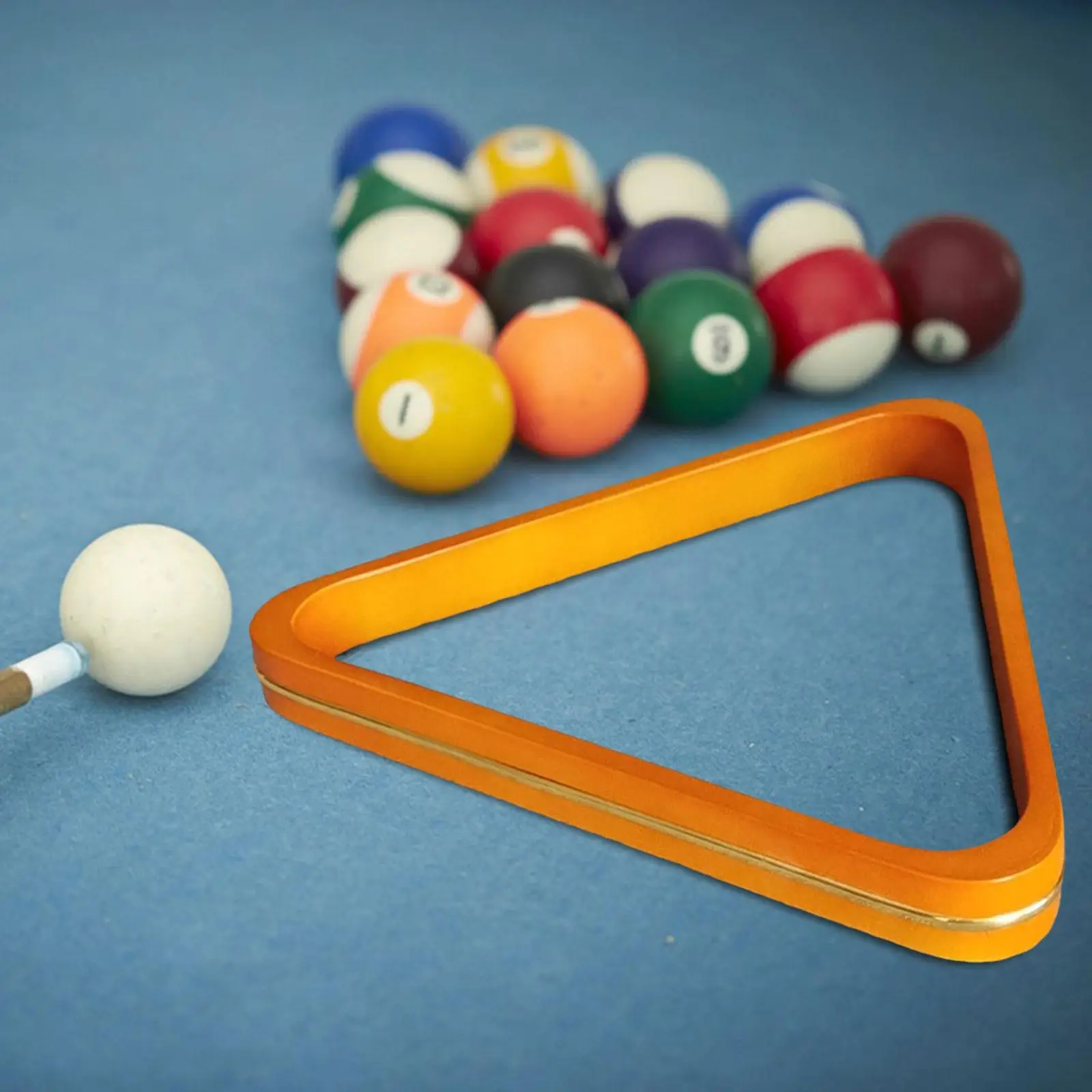 Wooden Pool Ball Rack Smooth Edges Billiard Holder Billiard Triangle Rack Positioning Rack for Home Supplies Tool Equipment