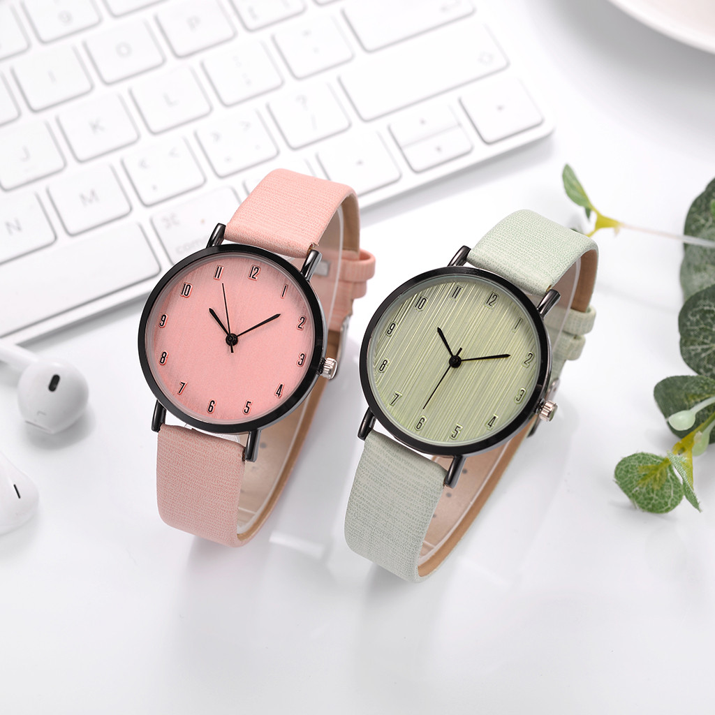 Zegarki Damskie Women'S Casual Quartz Leather Band Newv Strap Watch ...