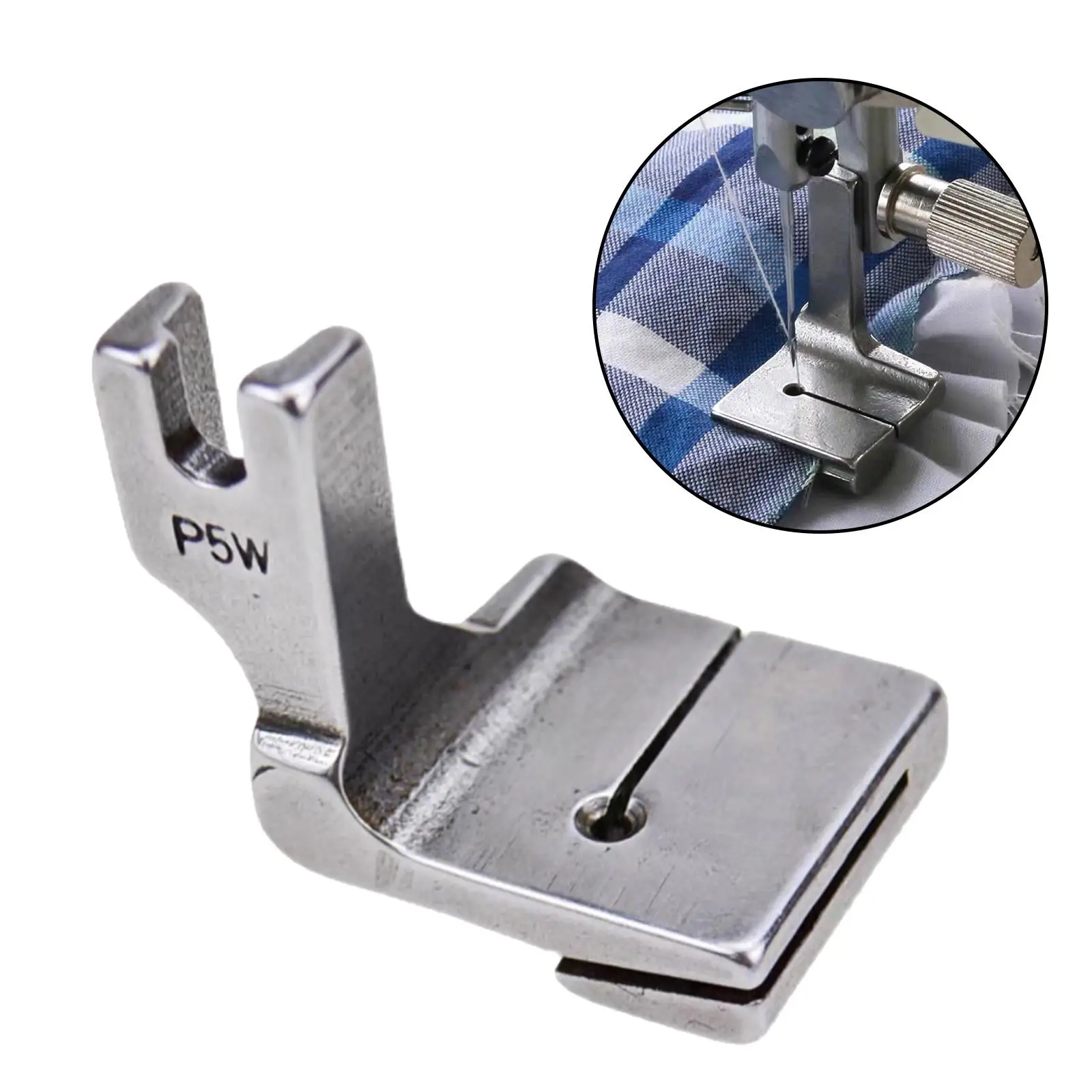 Wrinkled Pleated Presser Foot Replaces Cutting Dies Sewing Machine Parts P5W Presser Foot for Lockstitch Sewing Machine Accs
