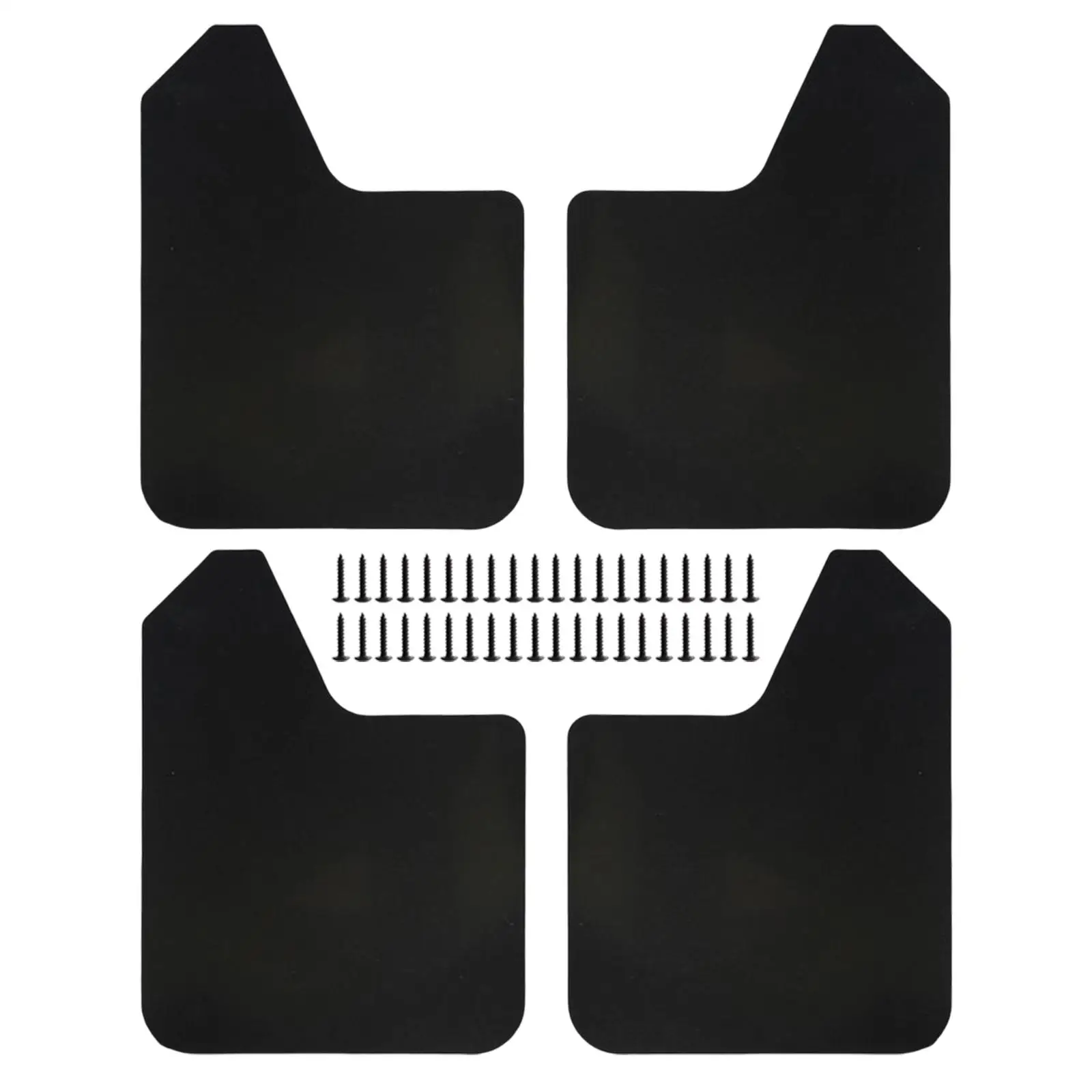 4Pieces Mudflaps Flaps Front and Rear Universal Black for Truck Car