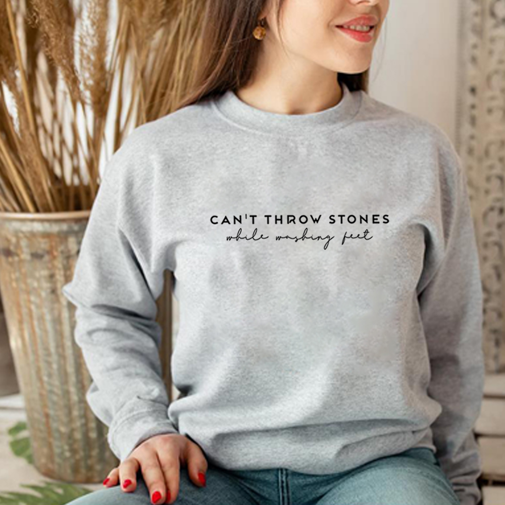 Title 7, Sweat-shirt ne peut pas jeter des pierres, chem...