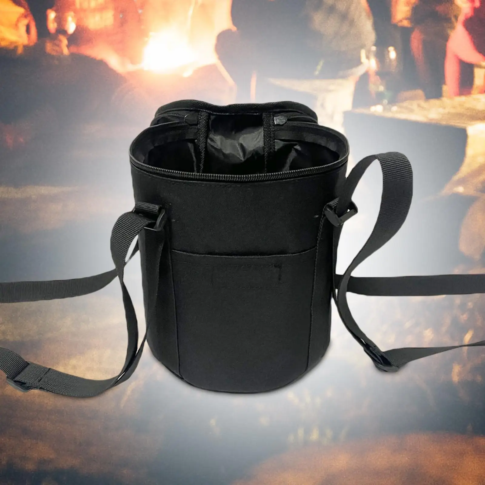 Tabletop Fire Pit Bag Portable Fire Bowl Carry Bag for Beach Picnic Camping