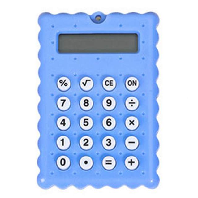 Small Calculator Plastic Pocket Calculator Clear Number Cute Shape