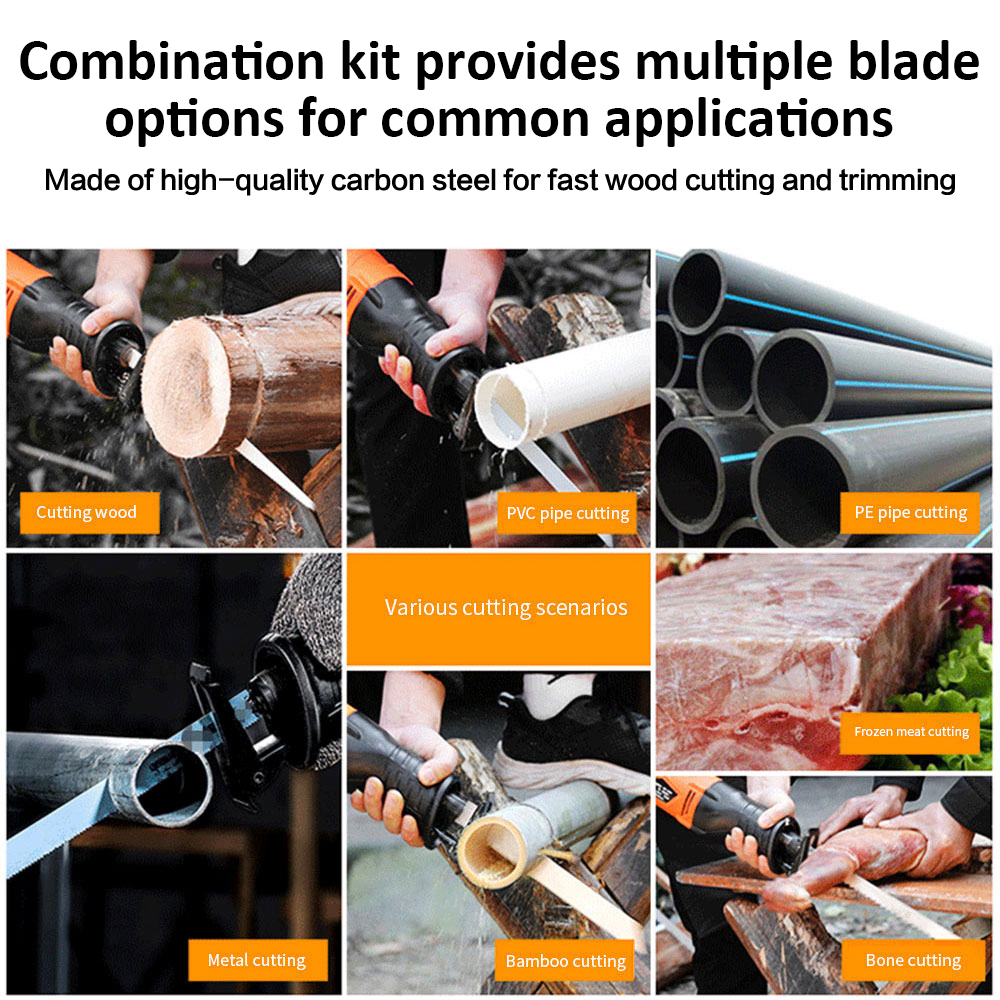Description Picture 4 of item16Pcs Jig Saw Blade Jigsaw Blades Set T Shank Metal Wood Fast Cutting Woodworking Tool T119BO/T119B/T111C/T118B/T118A Saw Blade