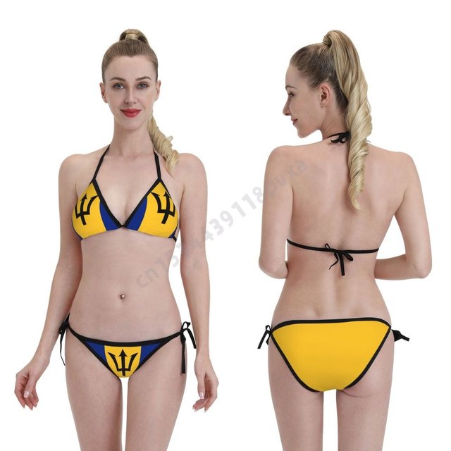 Barbados Women's Swimwear, Barbados Flag Swimsuit, Swimsuit Swimwear