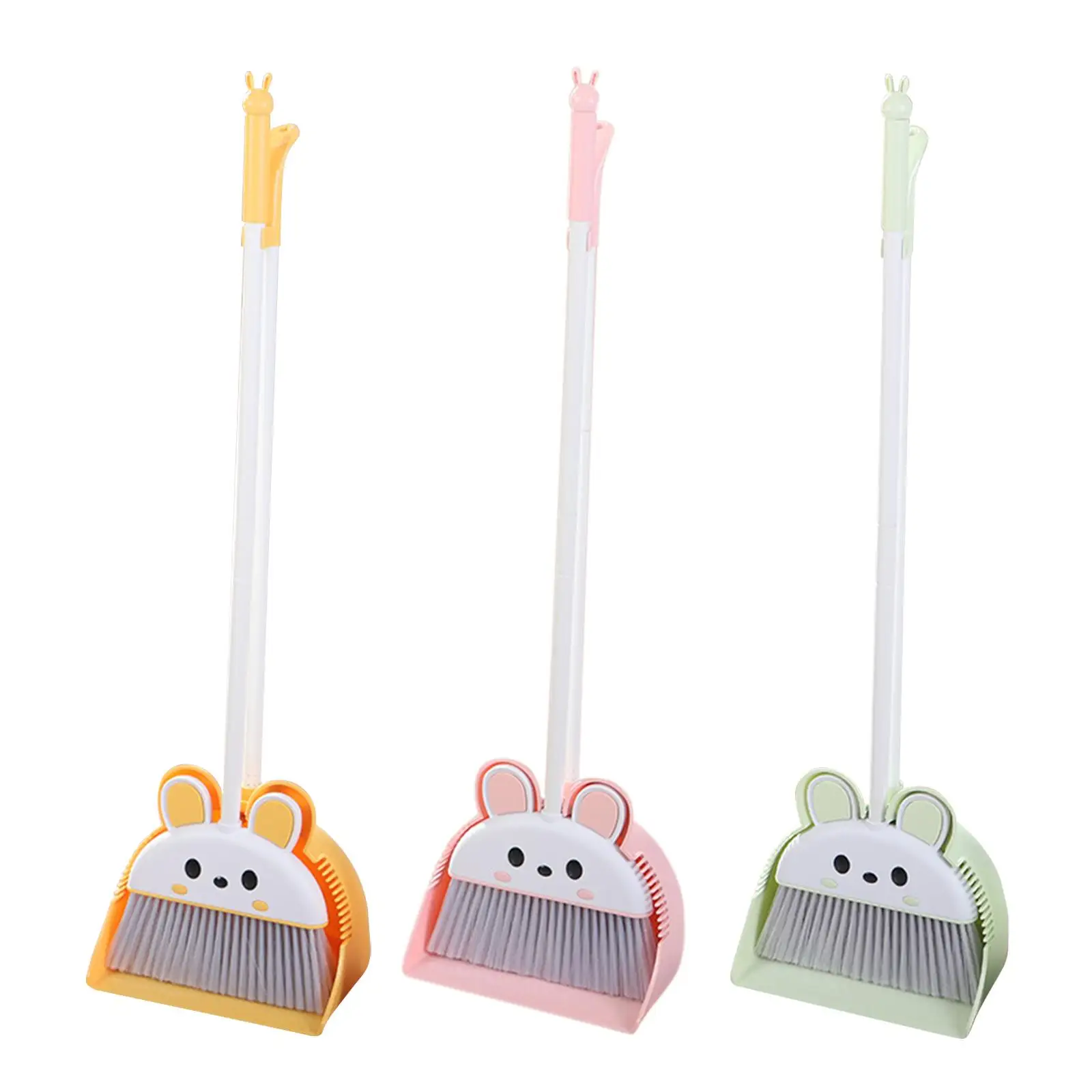Dustpan Broom Combo Household Cleaning Broom Set Floor Cleaning Set Pet Dog Hair Sweeping Broom for Outdoor Toilet Kitchen Home