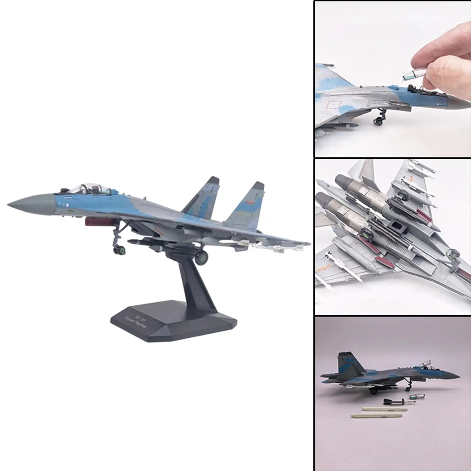 Russian SU-35 Aircraft Plane Model Early Educational Toy for Office Decor