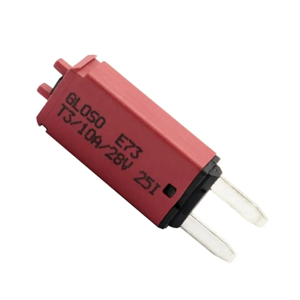 Circuit Breaker Small Blade Fuse 12V-24V Resettable 10A for Marine Boat Car