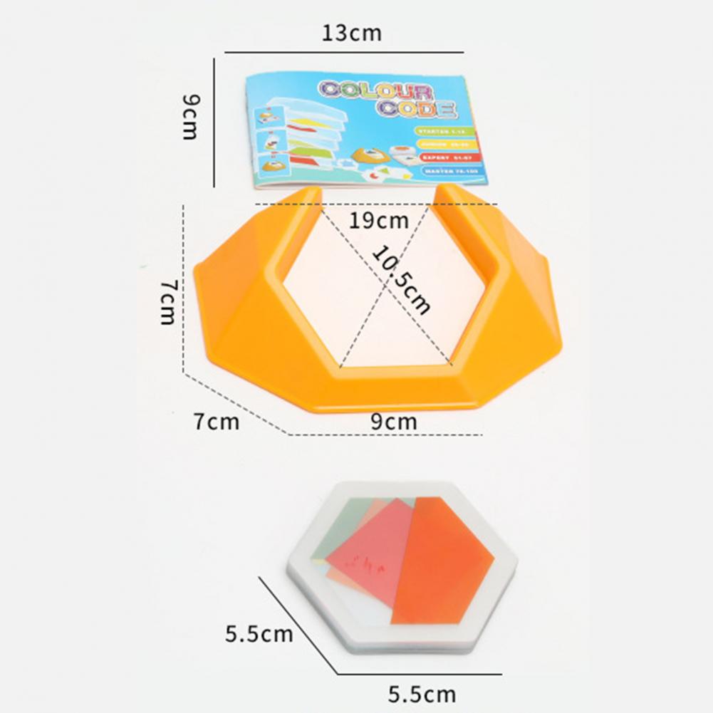 Пазл с цветным кодом, развивающая детская настольная игра с логикой,  геометрические интеллектуальные головоломки, детская пространственная  игрушка ...