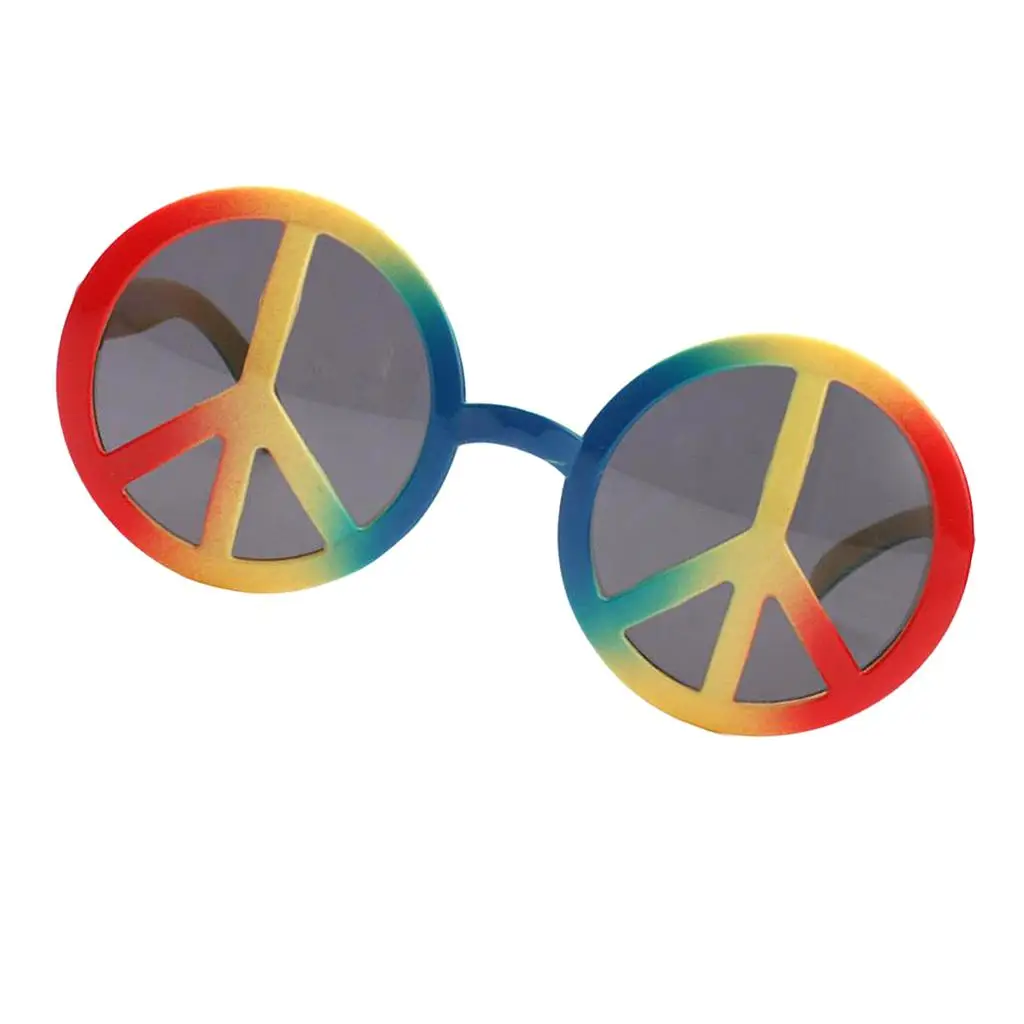 World Peace Sign Rainbow Sunglasses Photo Props Birthday Party Event Glasses