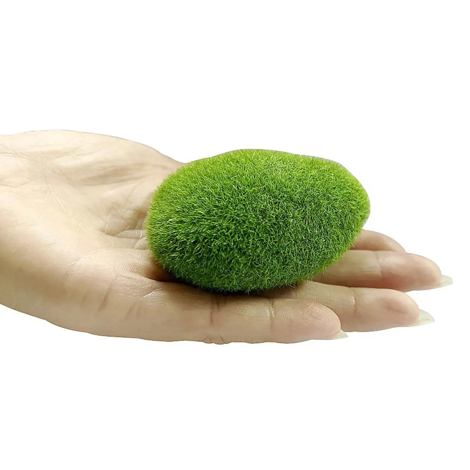 Artificial Moss Rock Green Moss Covered Stone for Hotel Floral Arrangements