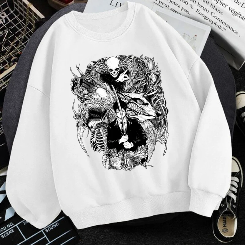 Chainsaw Man Anime Men Hoodies Y2k Clothes