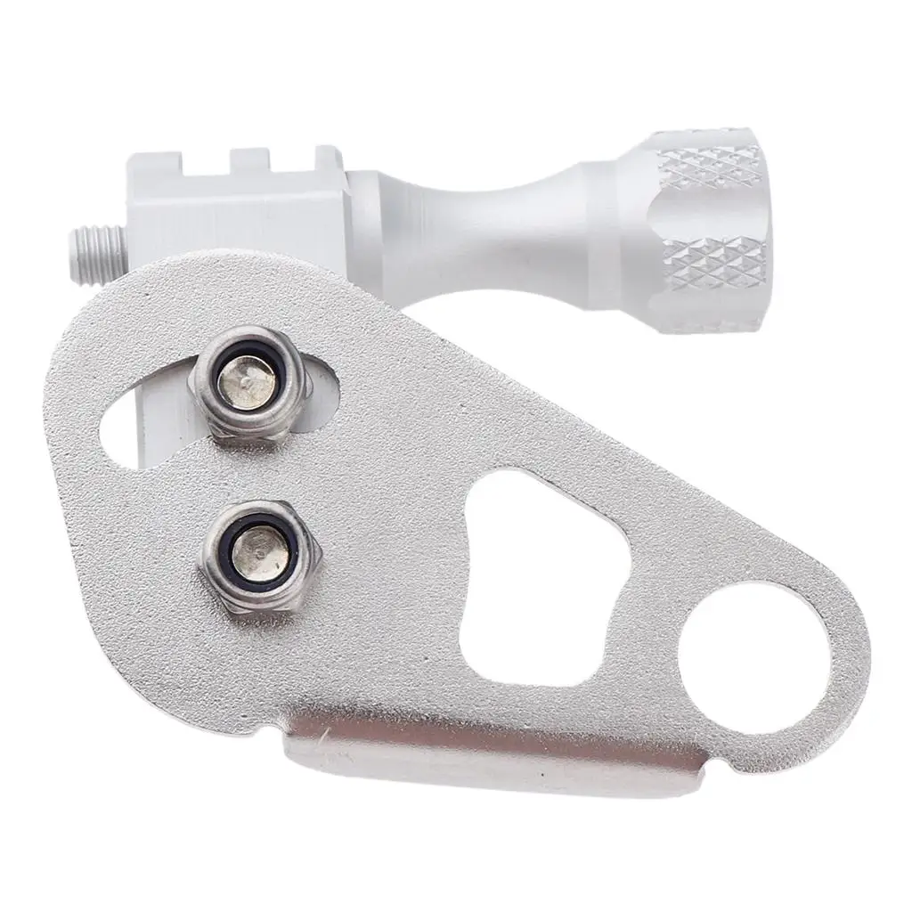 Universal Aluminum Motorcycle Left Camera Mount Bracket for Silver