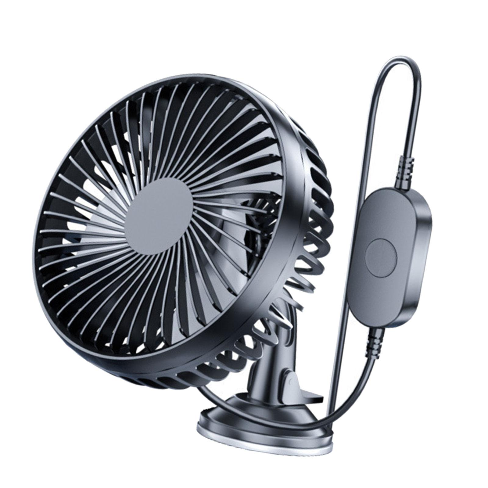 USB Car Fan Vehicle Fan Truck Fan with Low, Middle, High Wind