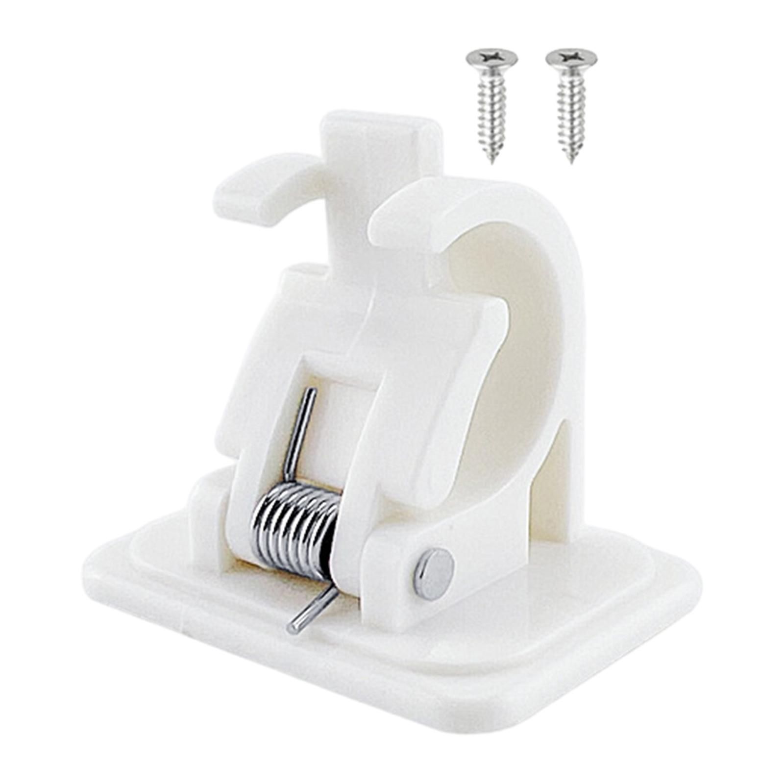 Fishing Pole Rod Holder Clips with Two Screws Clamps Holder Walls Rod Rests