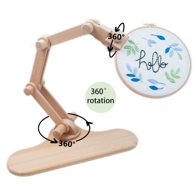 Nurge Premium Quality Adjustable Embroidery Seat Frame Stand, for Embroideries, Cross Stitch