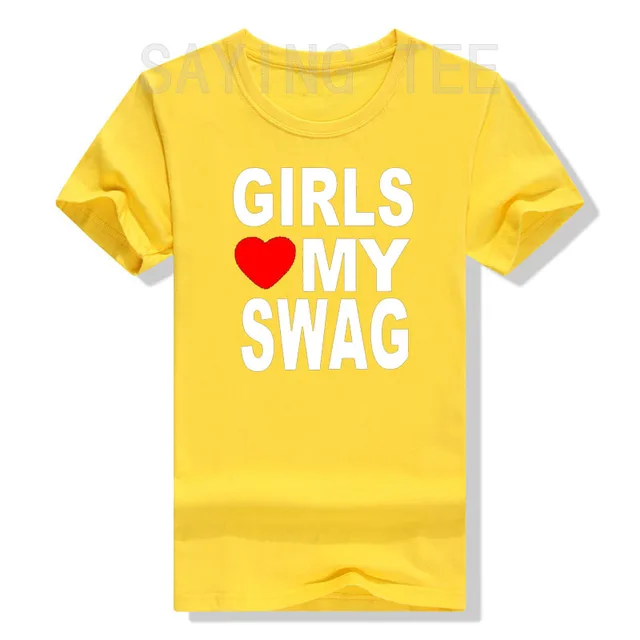  Girls Love My Swag Heart Funny Hip Hop Gift T-Shirt : Clothing,  Shoes & Jewelry