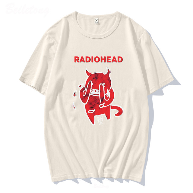 100 Cotton Men's T-shirt | Radiohead Black T-shirt - Shirt