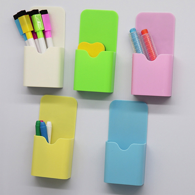 Description Picture 3 of itemPlastic Magnetic Pen Holder Erase Marker Storage Box Pencil Cup for Home Office Classroom Whiteboard Fridge Refrigerator Locker