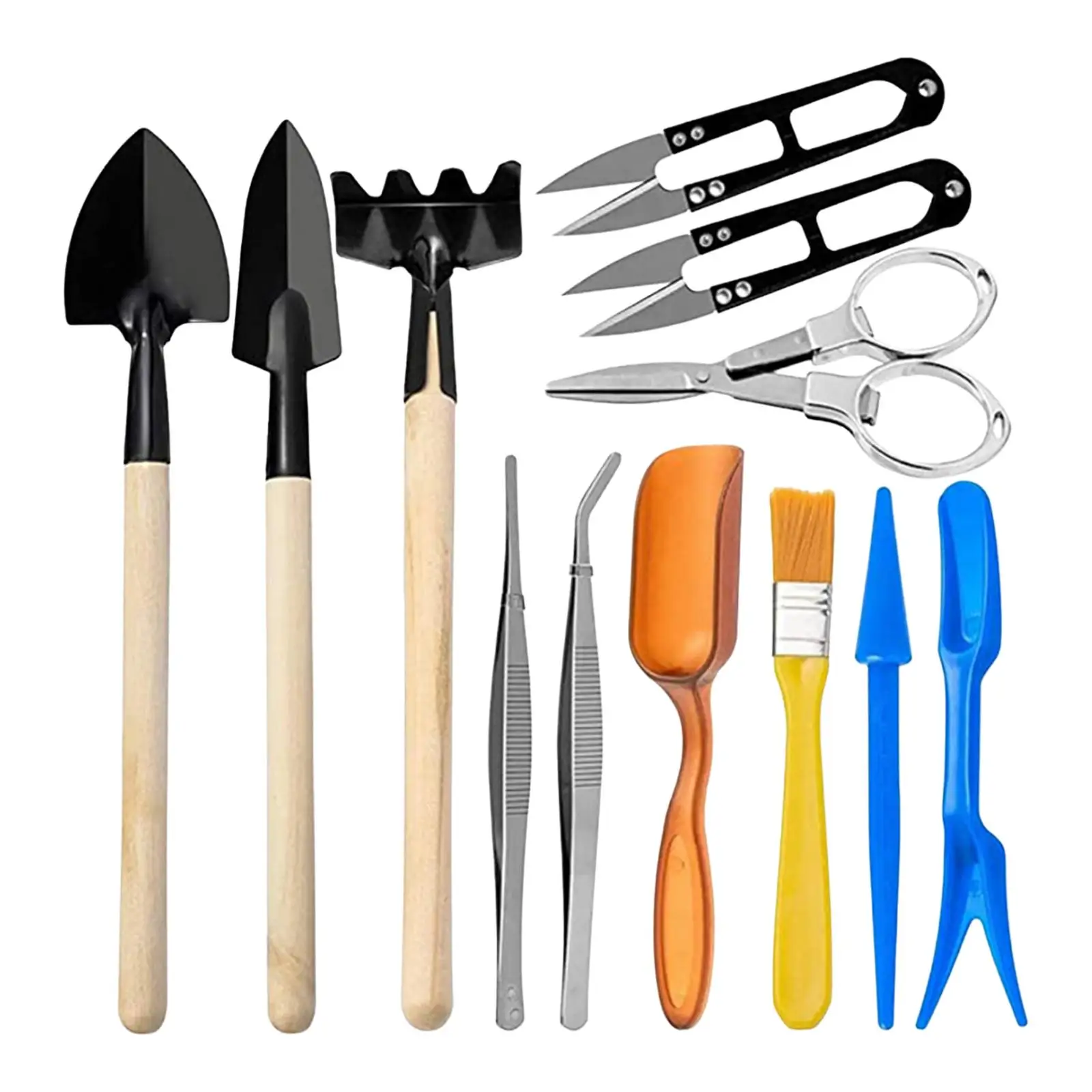 12x Succulent Tools Lightweight for Miniature Planting Muitifunctional Succulent Gardending Potting Garden Hand Tool Set