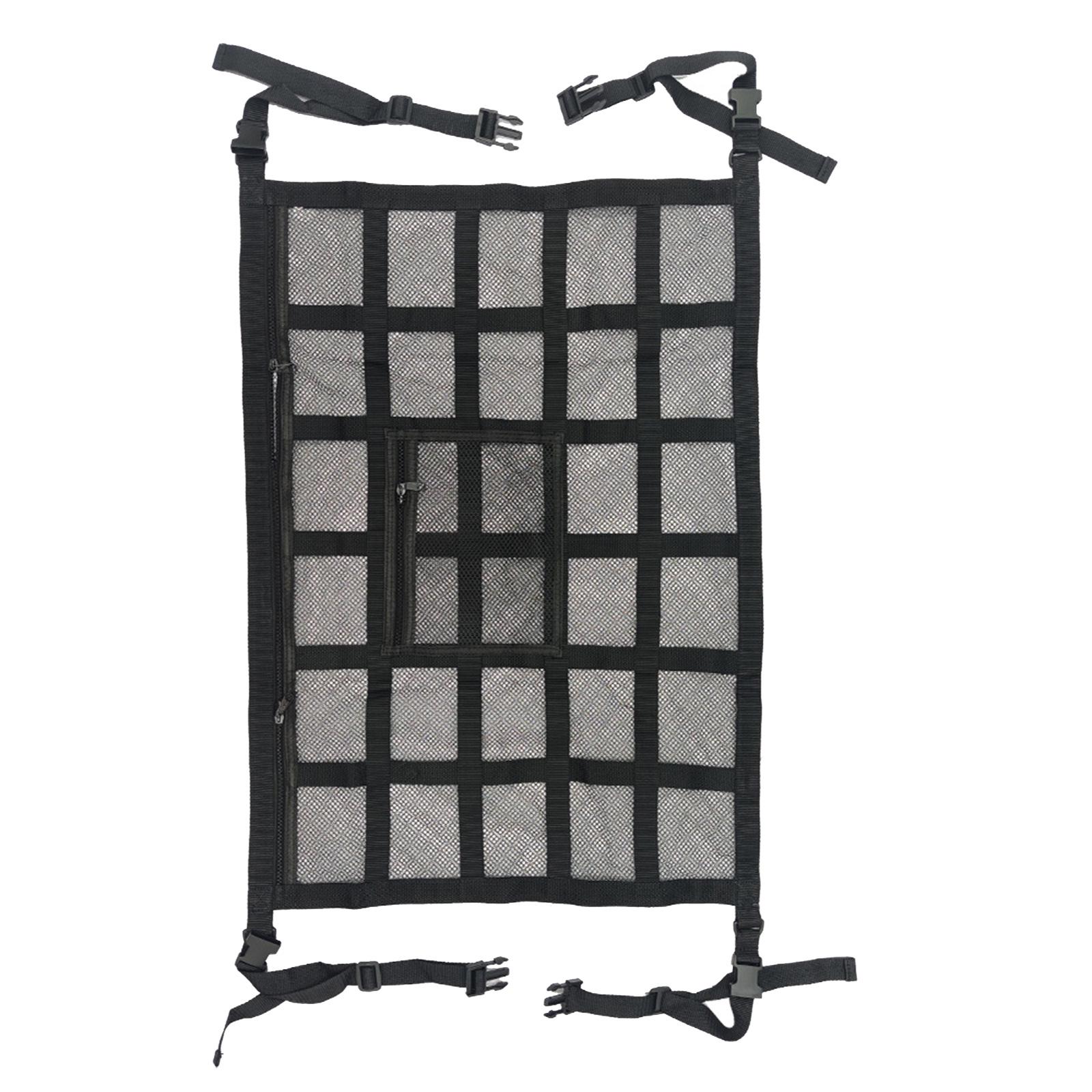 Car Ceiling Cargo Net Storage Pocket Strengthen Load Bearing Car