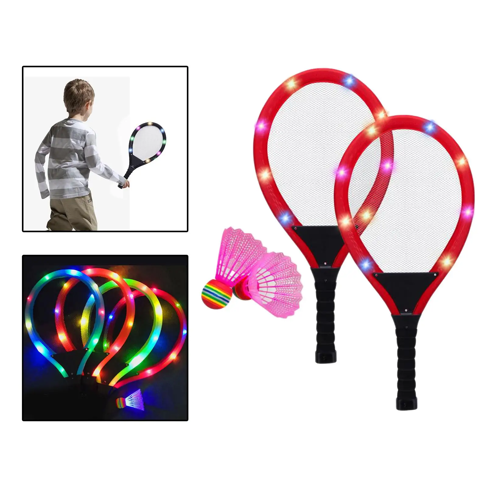 Badminton Tennis Toy Tennis Training Indoor/Outdoor Sport Kids Tennis Racket Set for Age 8 9 10