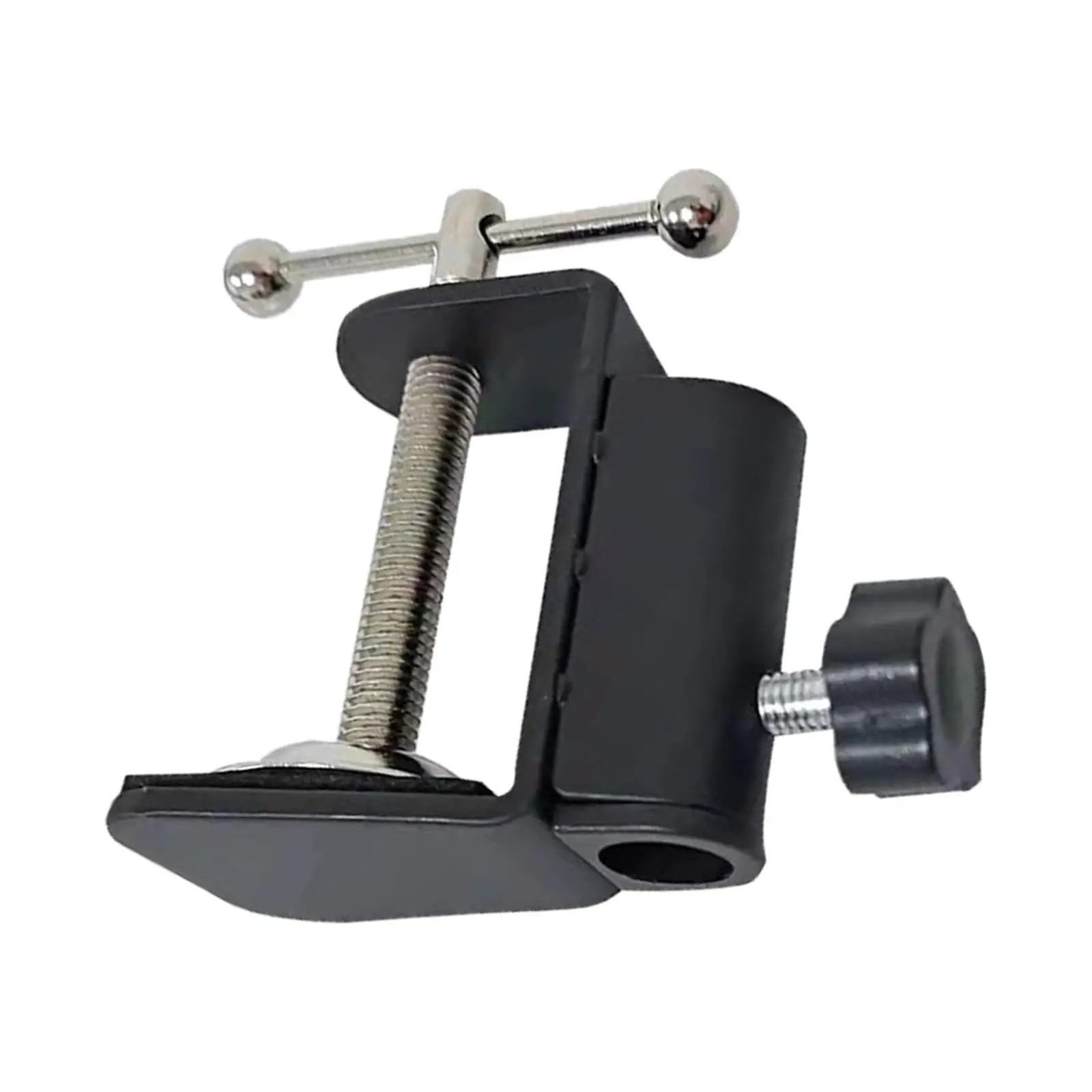 Desk Mount Clamp Rustproof Metal Construction Anti Slip Fits up to 1.77inch/4.5cm Thickness clip Clamp Holder for Mic Stand