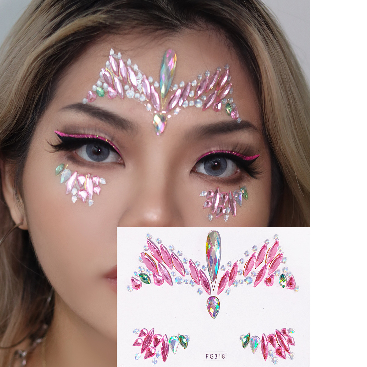 Best of 3D Crystal Face Sticker Multicolor Glitter Drill Body Art Beauty Stage Eyes Makeup Forehead Rhinestone Temporary Tattoo Sticker Reviews & Tips