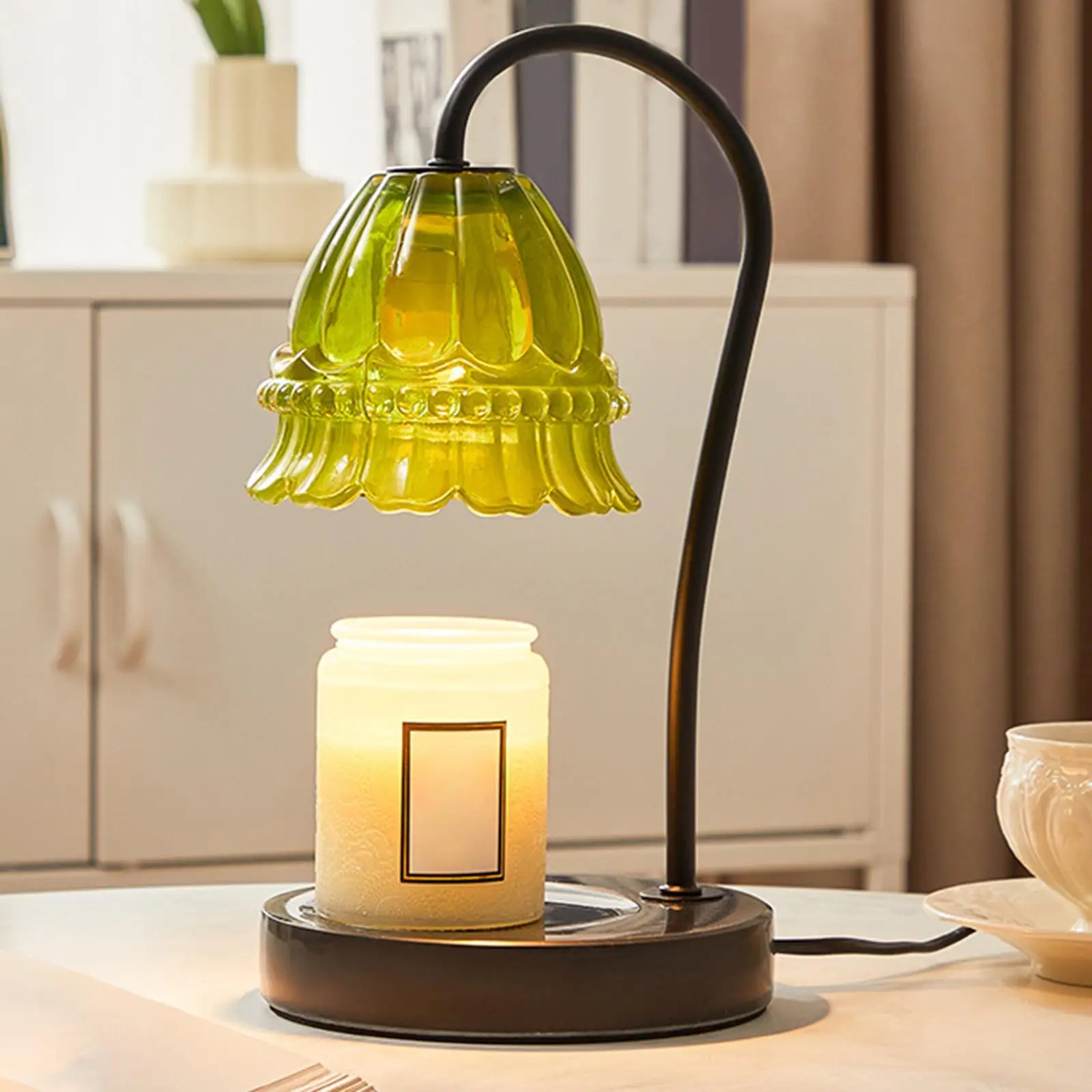 Candle Warmer Lamp Bedside Lights Dimmable Wax Melting Heater for Bedroom Decor