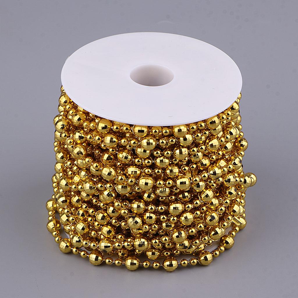 15m Plastic Ball Bead Chains Bulk 8mm Loose Round Beads for DIY Bracelet