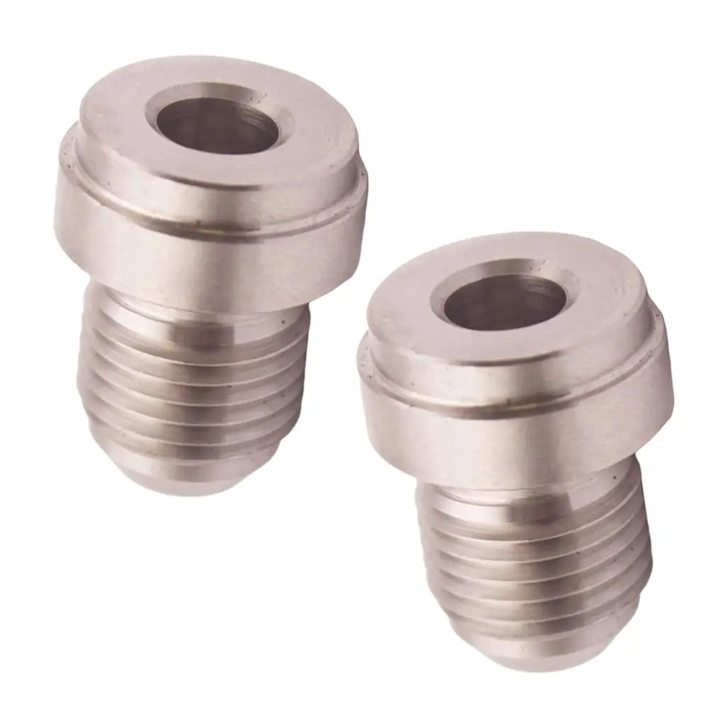 Silver AN-3 Straight Weld Adapter Fittings Connector CNC Machined Fuel Tank
