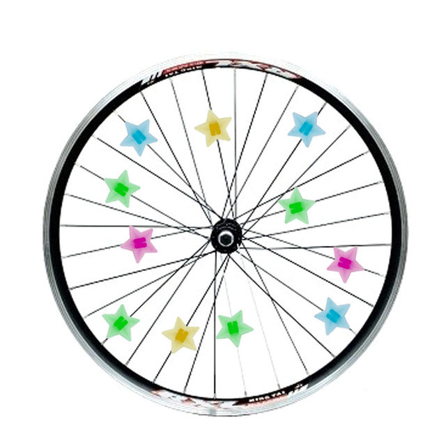 Cool Children Kids Multicolor Butterfly Fish Luminous Plastic Spoke Beads Bike B