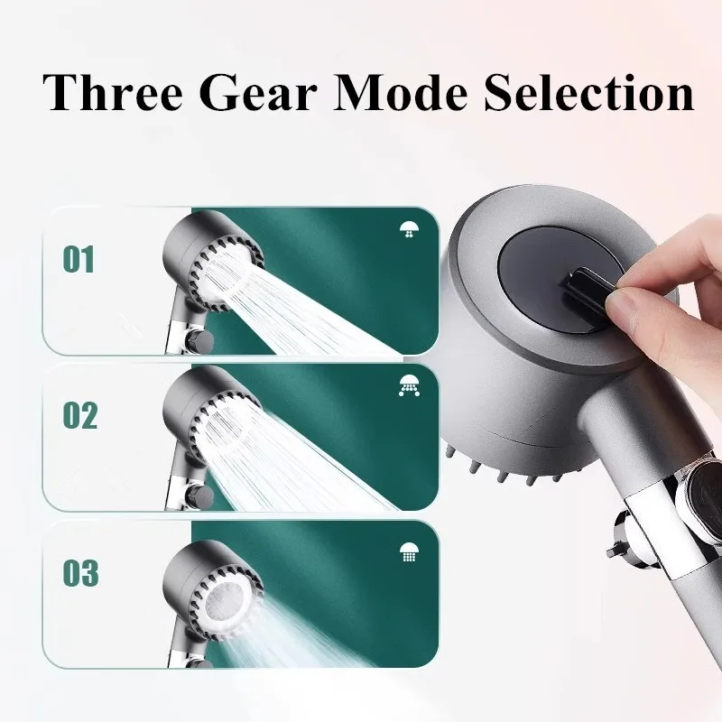 (Early July 4th Sale While Supplies Last Now-50% Off) Powerful Massage Shower Head With Versatile One-button Adjustment