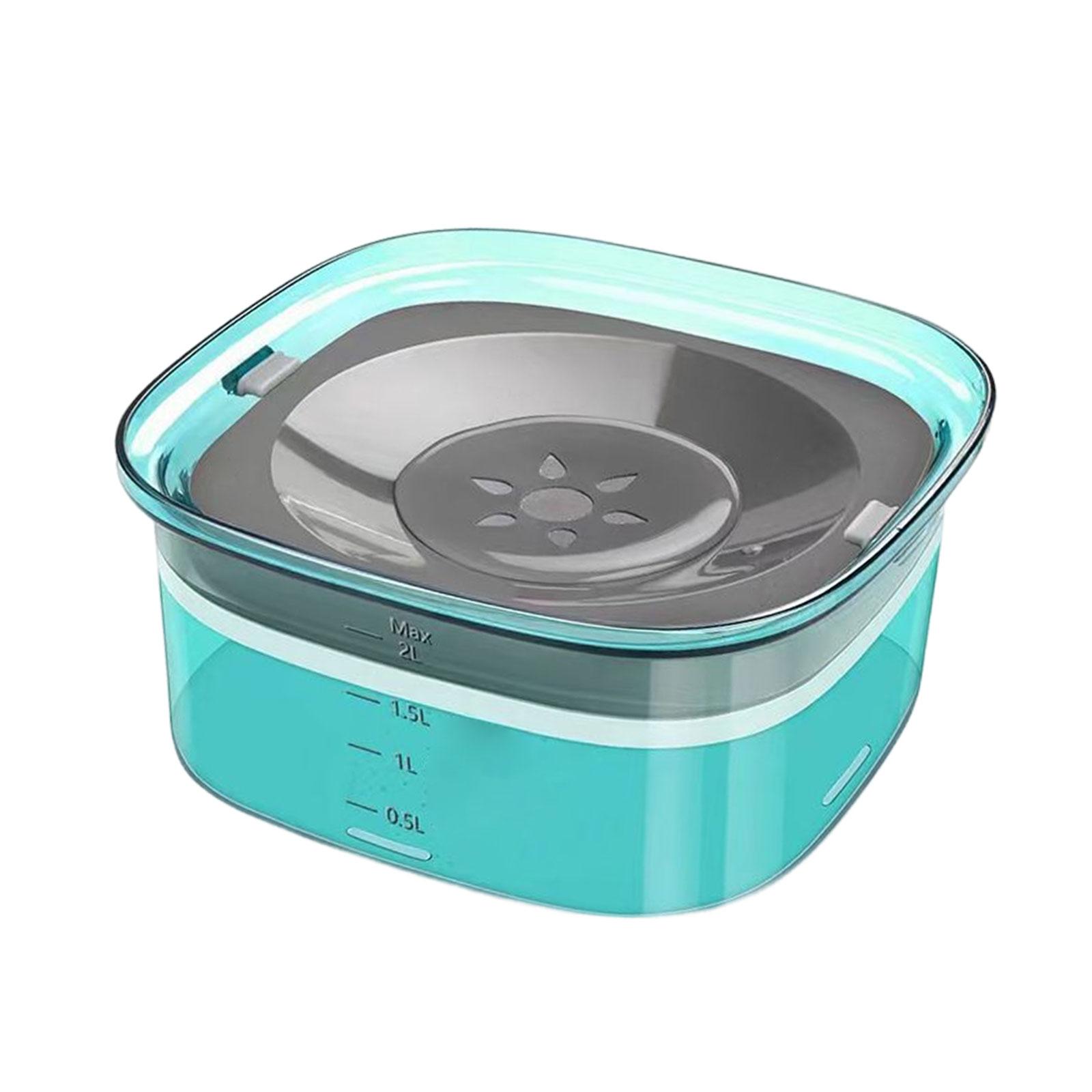 Dog Water Bowl Slow Drinking Large Capacity for Medium and Large Dogs Floating Bowl Travel 2L Spillproof Pet Water Dispenser