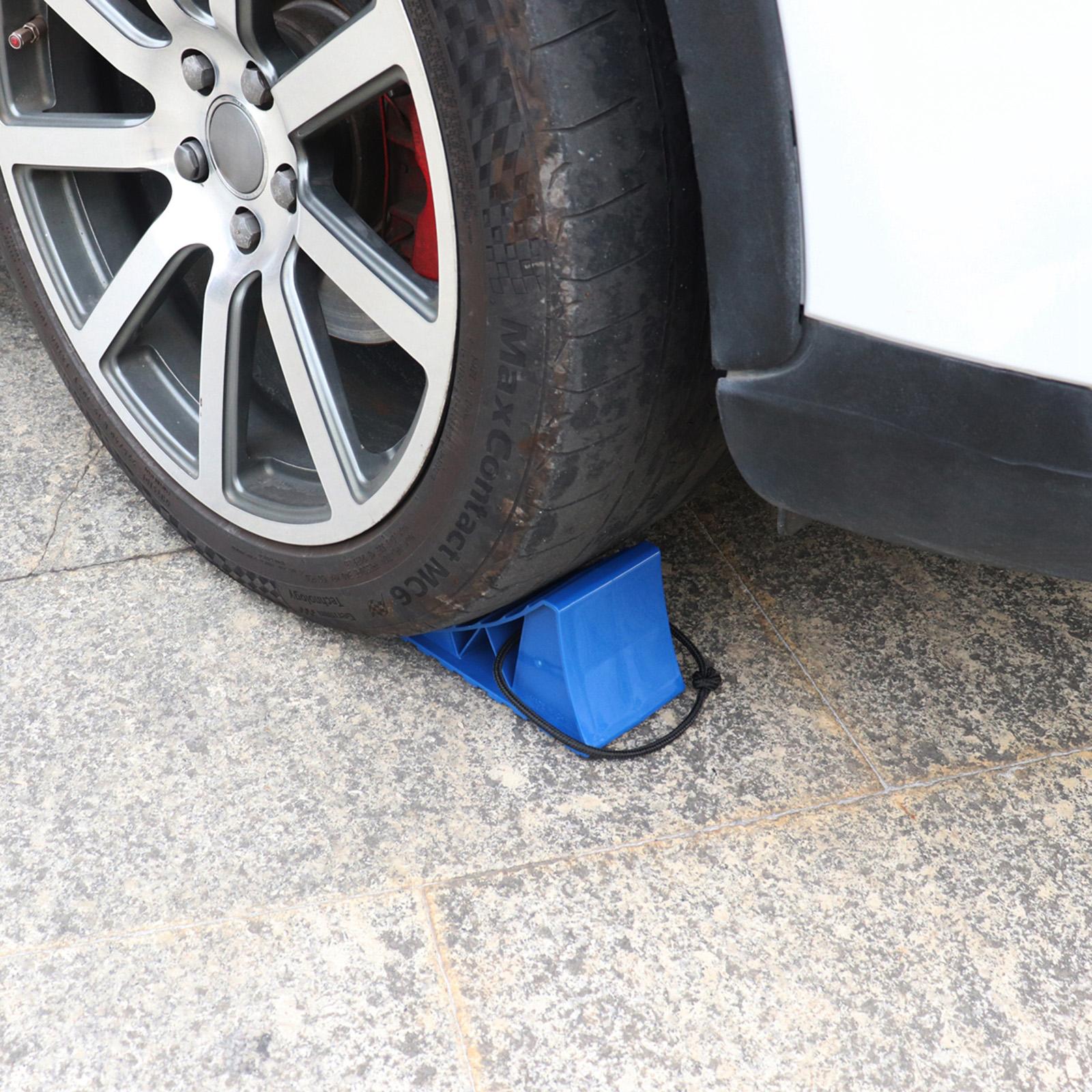 Wheel Chocks Black Car Stoppers Anti-skid Tire  Heavy Duty Pad