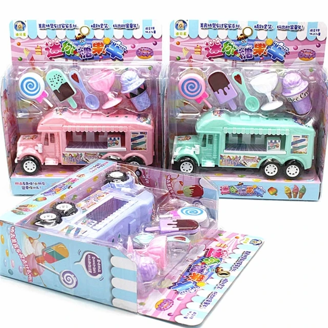 Mini carrinho de brinquedo para crianças, carrinho de brinquedo educacional  para casa de carrinho de sorvete, caminhão, sorvete, doces - AliExpress