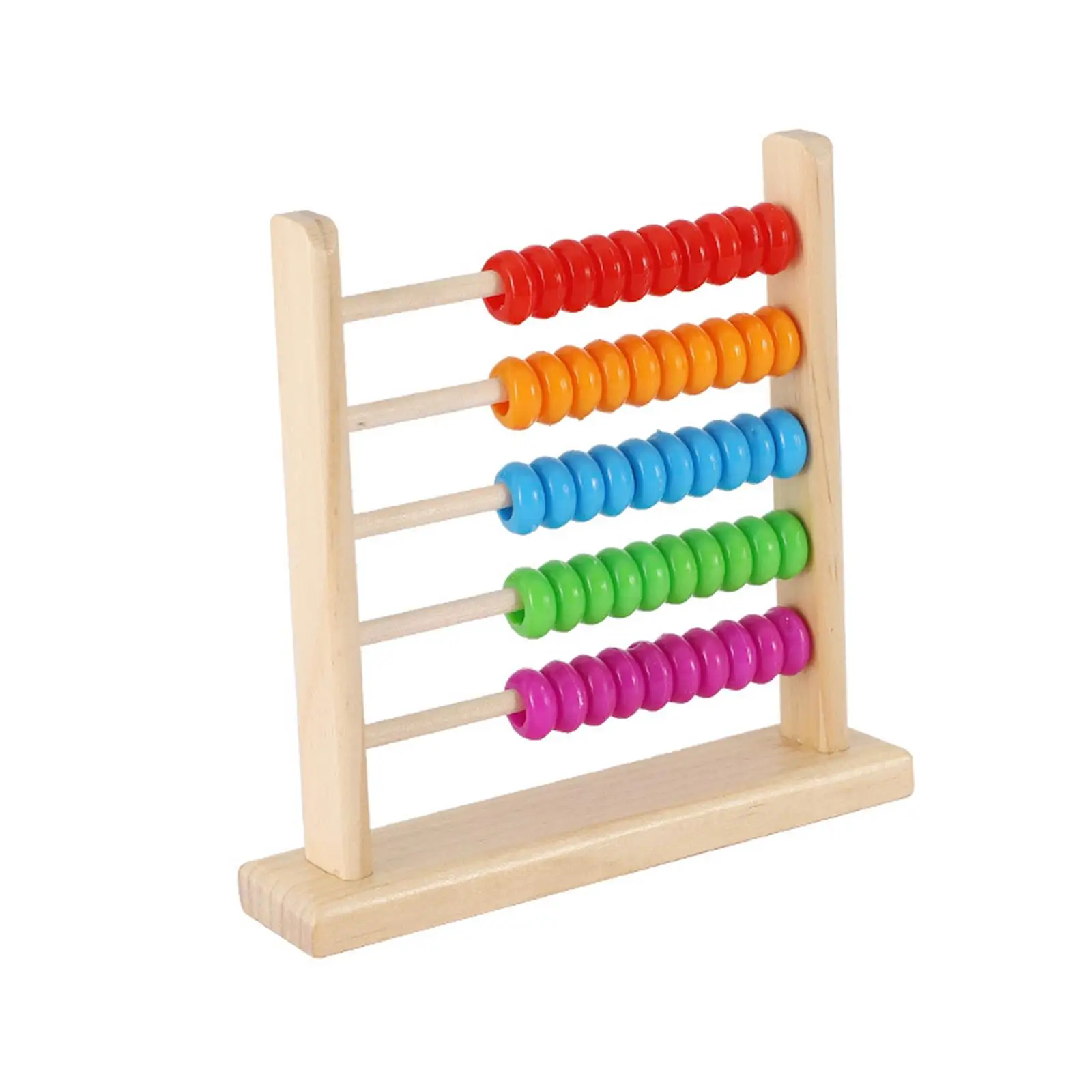 Counting Abacus Toy Learning Math Colorful Beads Educational Toy Counting Frame Educational Toy for Children Preschool Kids Baby
